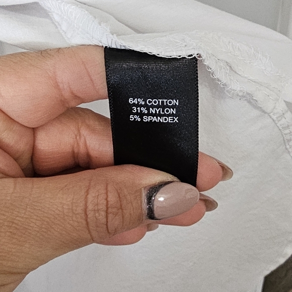 Jones New York White button-down shirt size L - Picture 5 of 6